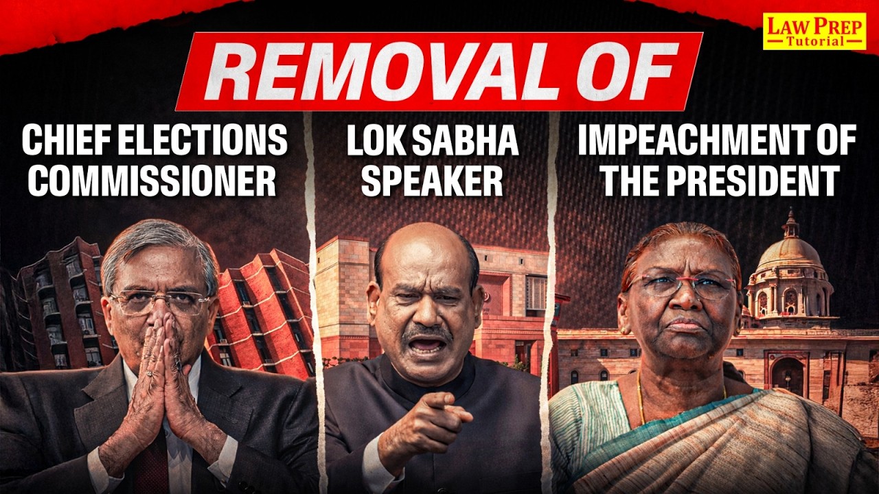 Removal of Lok Sabha speaker vs Chief elections commissioner vs Impeachment of the President