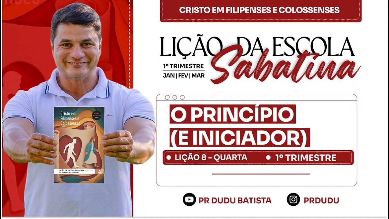 Lição da  Escola Sabatina ADULTOS , Quarta 18/02/2026  