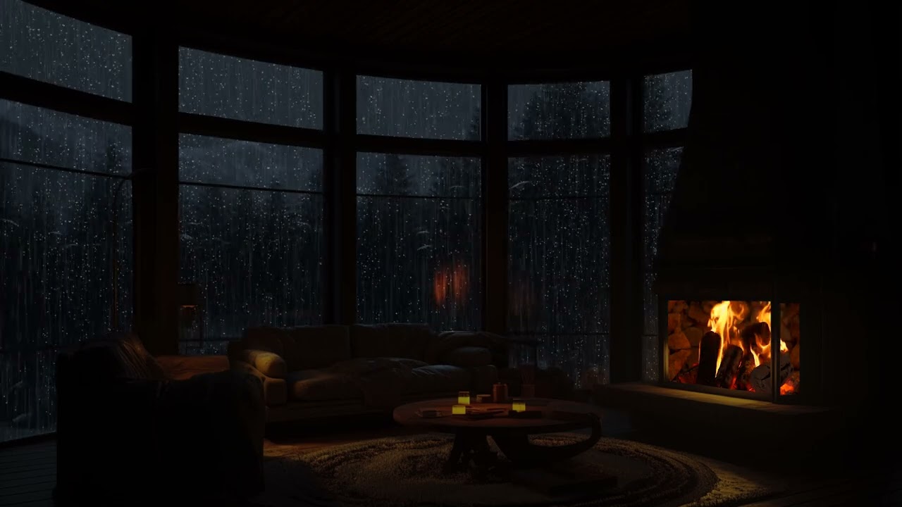 Deep Forest Heavy Rainfall Sounds 🌧️ Natural Storm Ambience for Productivity and Calm Mind