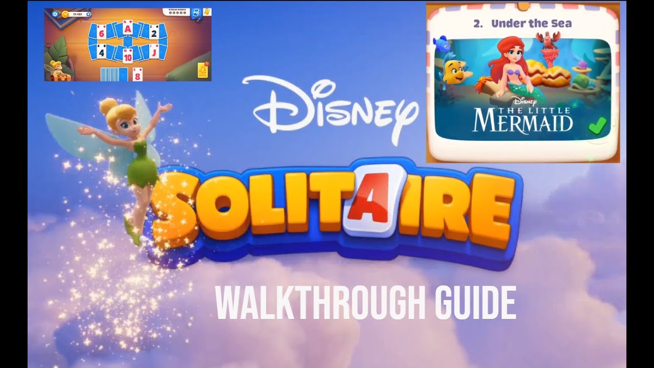 🌟 Master the Ocean Cards! Disney Solitaire The Little Mermaid Gameplay Explained 🃏🐠