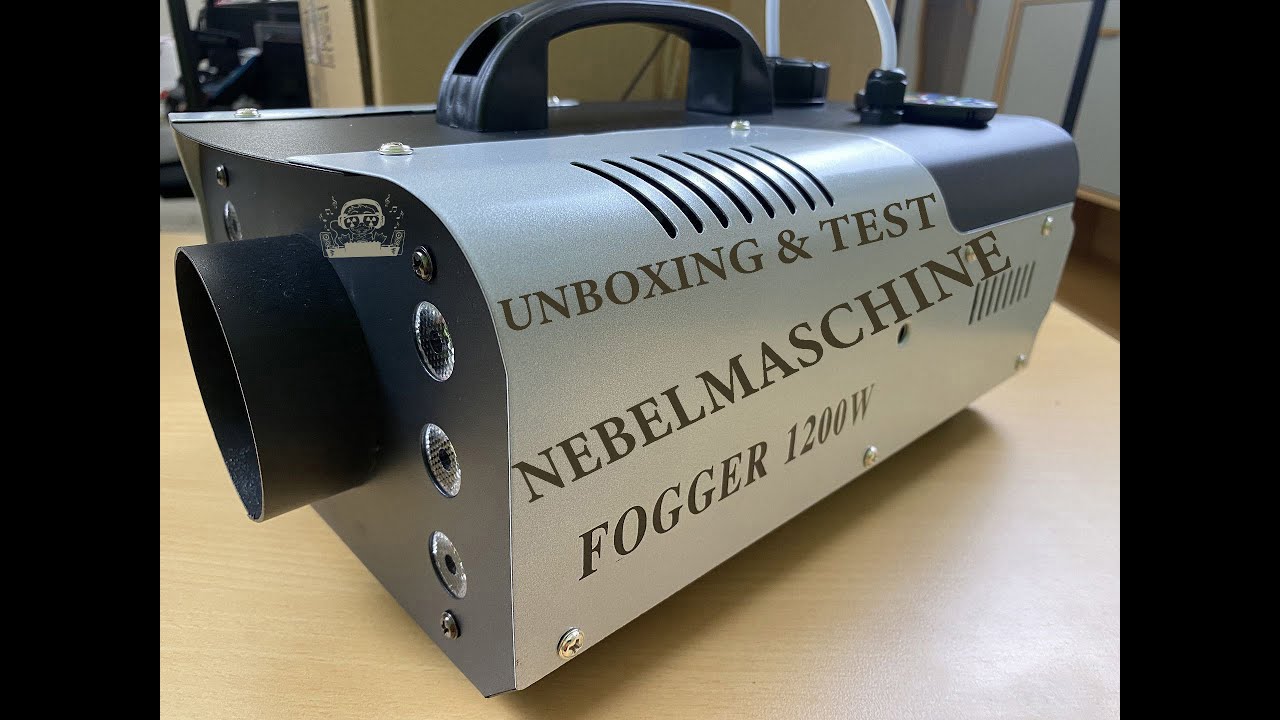 Nebelmaschine Fogger 1200 - Unboxing, Test und Funktionsbeschreibung von DJ Atommic Dortmund