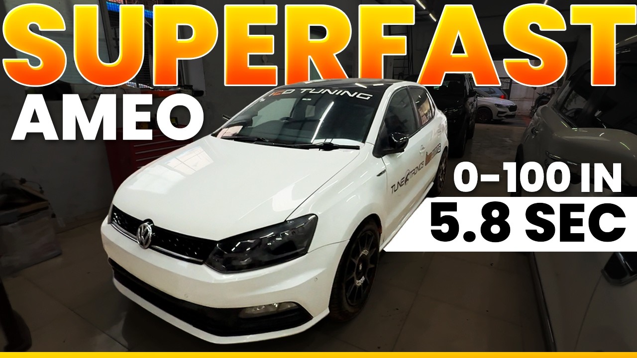 Superfast Ameo! 0-100 in 5.8 seconds!