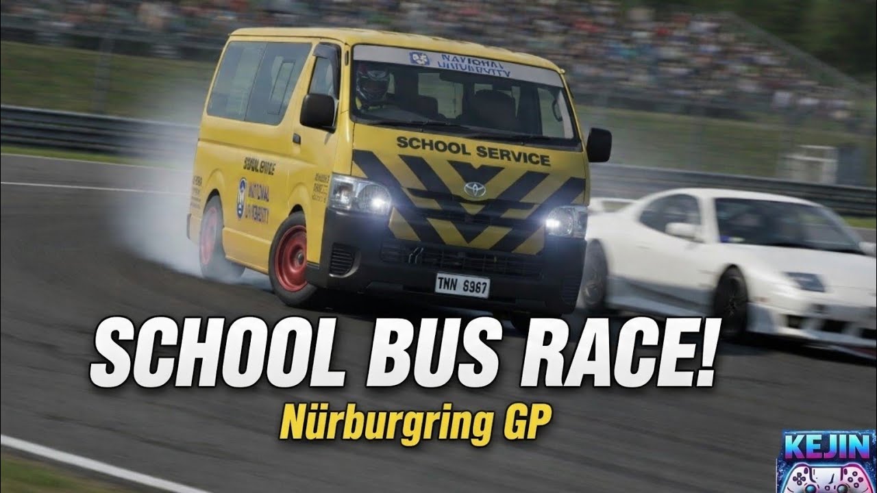 Toyota Hiace School Bus at Nürburgring GP?!  Gran Turismo 7 Full Race