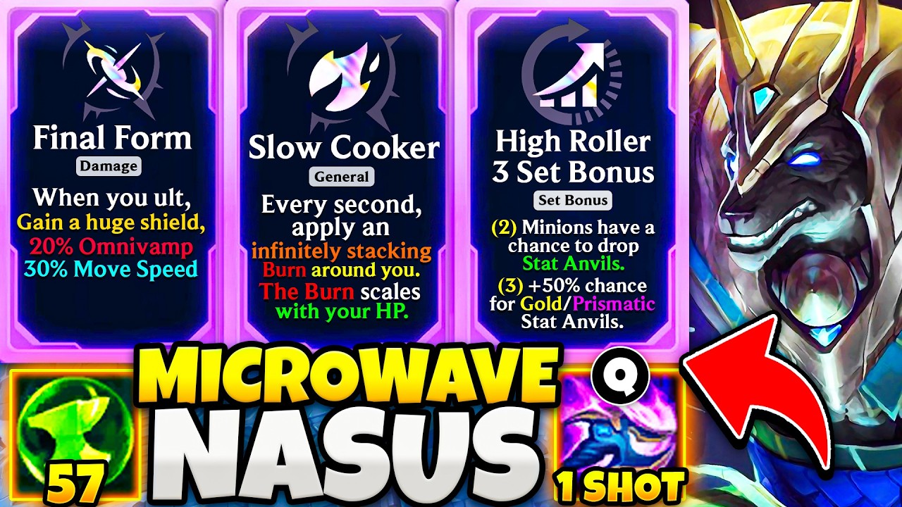 Microwave High Roller 3 Nasus: Q Scales into a ONE-SHOT | ARAM Mayhem