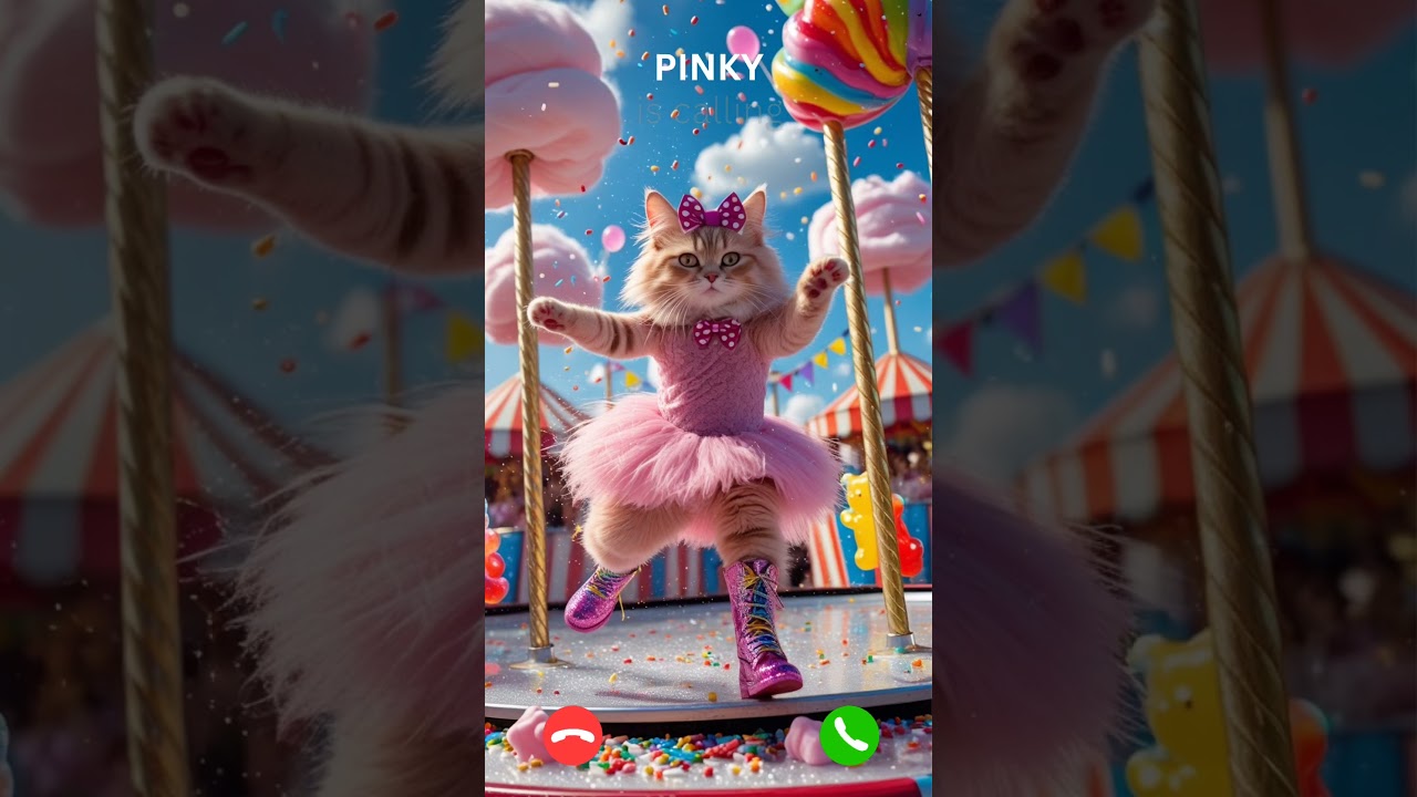 Pinky is calling #cats #cat #funnycat #funny #ringtone #catvideos #viralvideo