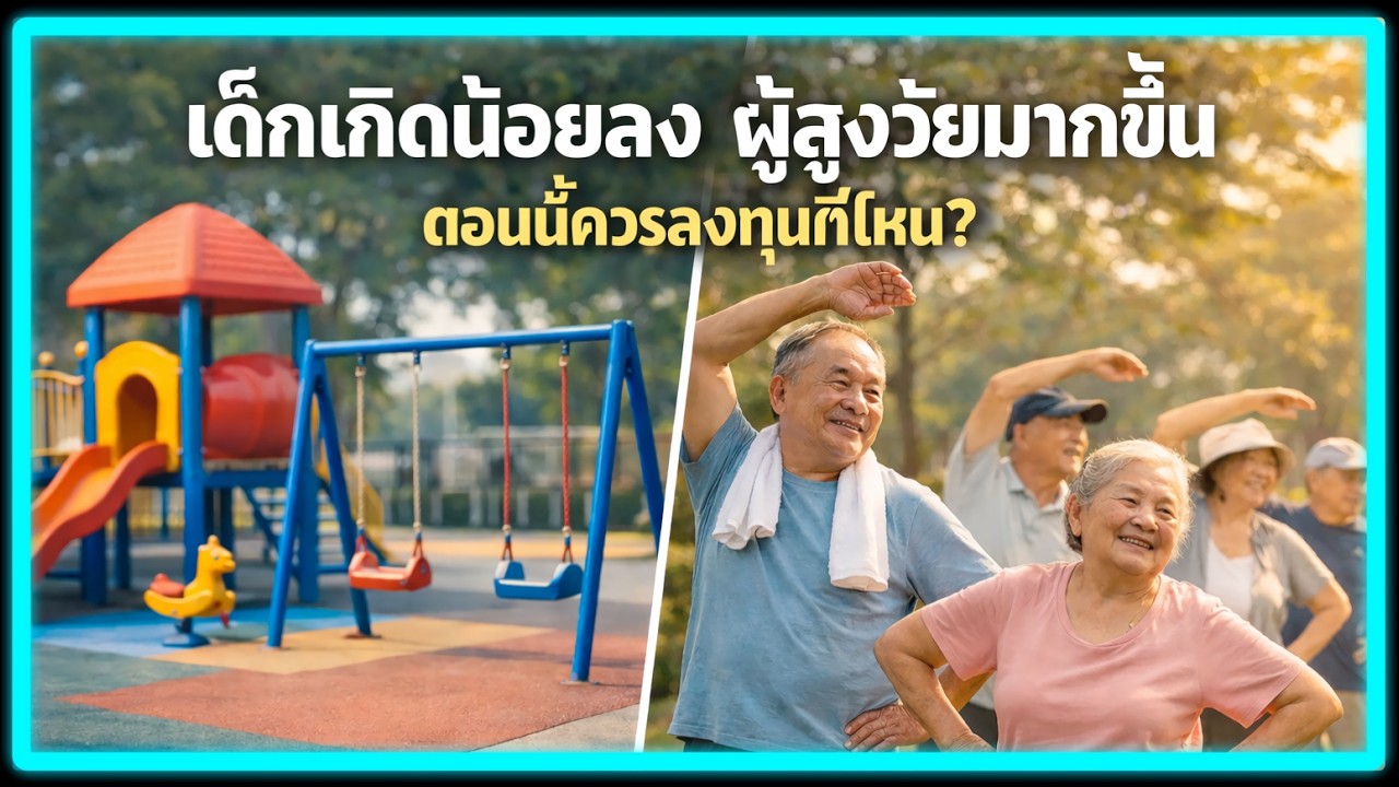 เด็กเกิดน้อยลง ผู้สูงวัยมากขึ้น — ตอนนี้ควรลงทุนที่ไหน?🔥ZeP154TuP