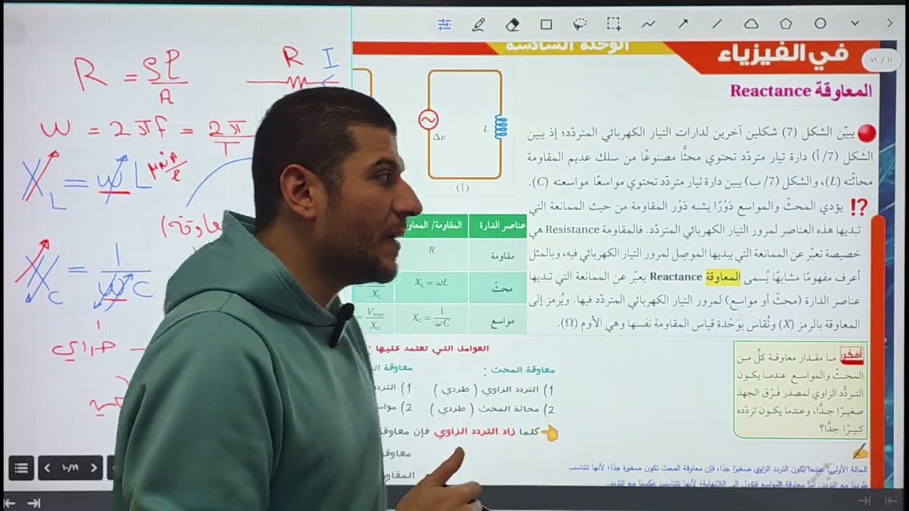 المعاوقة / فيزياء التوجيهي/ أحمد_عوض 