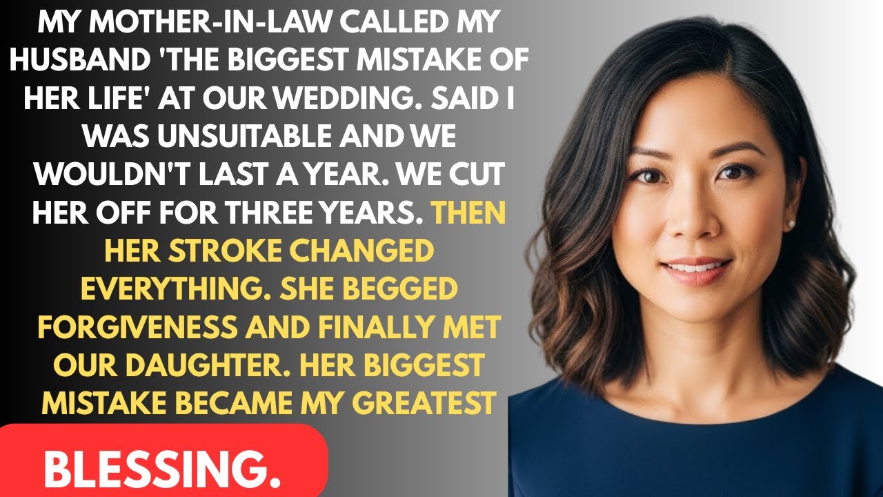 My MIL Called My Husband a Mistake at Our Wedding — 3 Years Later, She Begged for Forgiveness