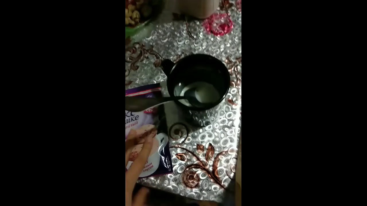 Готовим кекс в чашке вишневый