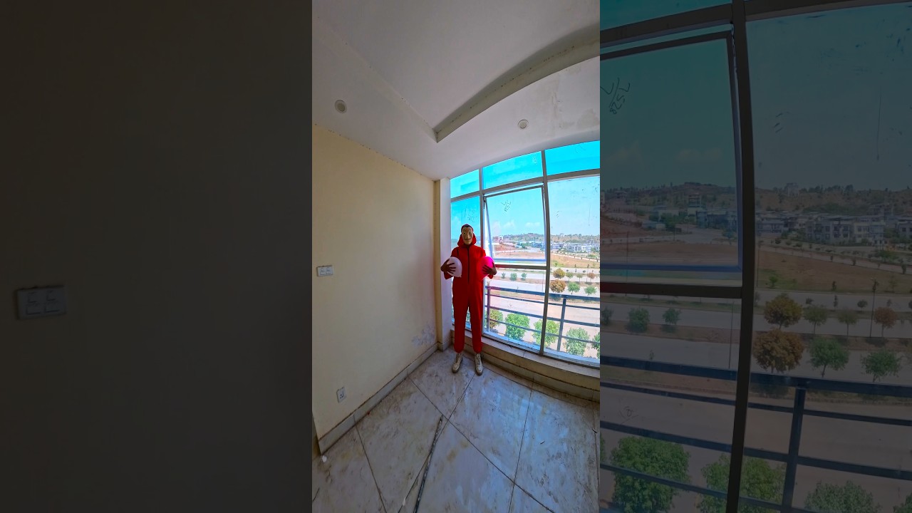 Money heist Rooftop Parkour Free Running 🇮🇳 #hacker #india  #parkour #viral #rooftopparkour #shorts