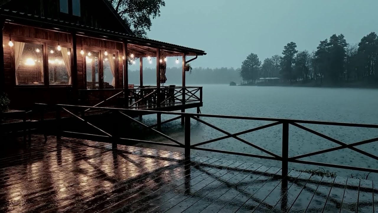 No Ads Rain Sounds for Sleeping - ASMR Rain and Thunder Sounds For Sleeping, Relaxing #DOS51
