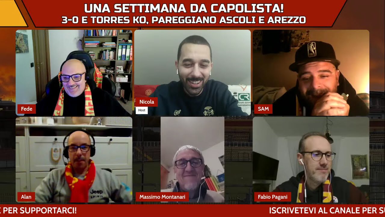 EP. 41 - LIVE - UNA SETTIMANA DA CAPOLISTA! 3-0 e Torres ko, pareggiano Ascoli e Arezzo
