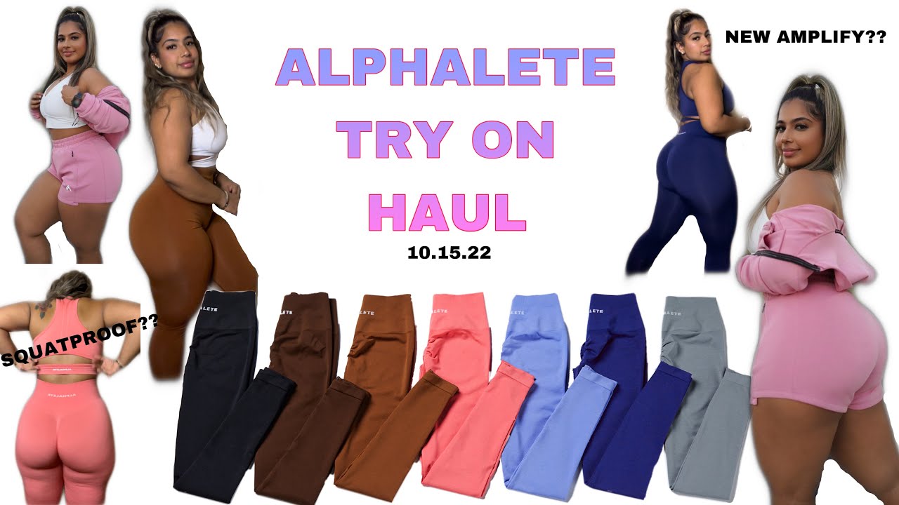 ALPHALETE OCTOBER LAUNCH | NEW Amplify leggings & ELMTS collection | TRY ON HAUL