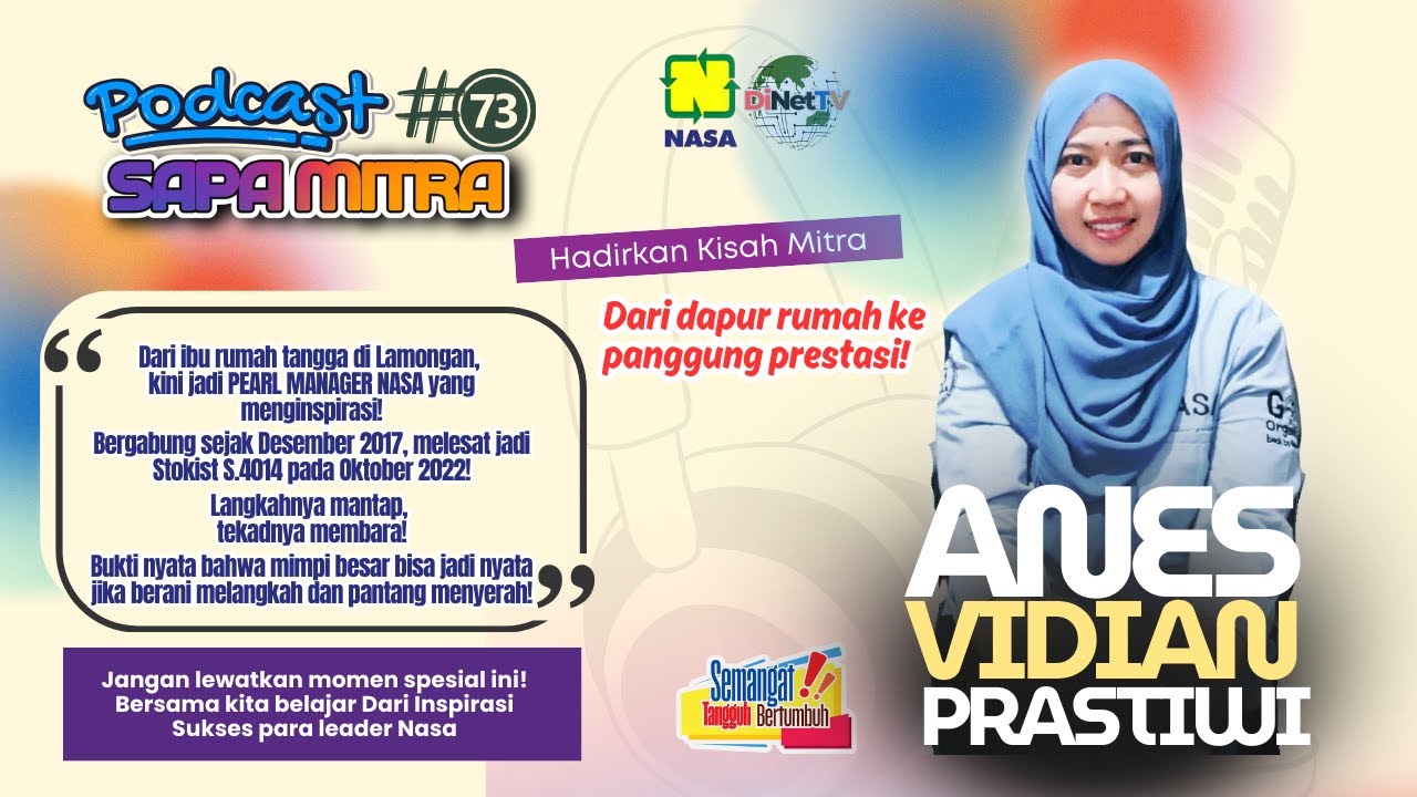 Sapa Mitra 73 : Dari Ibu Rumah Tangga, Tumbuh Ja di Pearl Manager NASA!