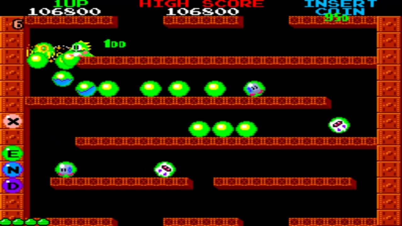 Bubble Bobble Round 1 to 15 1986 Taito Mame Retro Arcade Games