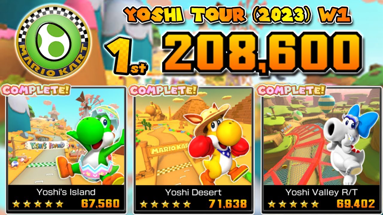 I'M BLUE... | Yoshi Tour (2023) Week 1 Ranked Cup (208K) | Tier 99 | Lv 333 | #MarioKartTour