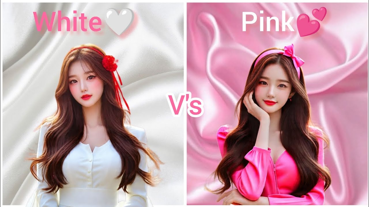 White🤍 🆚 Pink💕 || Dress👗 // nails💅 // heels👠 // purse👛 // helicopter🚁e.t.c || #choose #youtubevideos