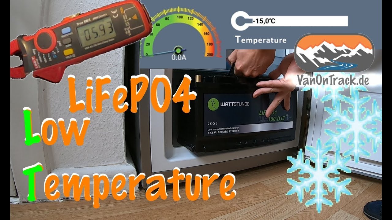 ❄️ Lithium Batterie bei -15 Grad geladen 🔥 Heizmatte 🔋 LiFePO4 LT | Low Temperature ❄️