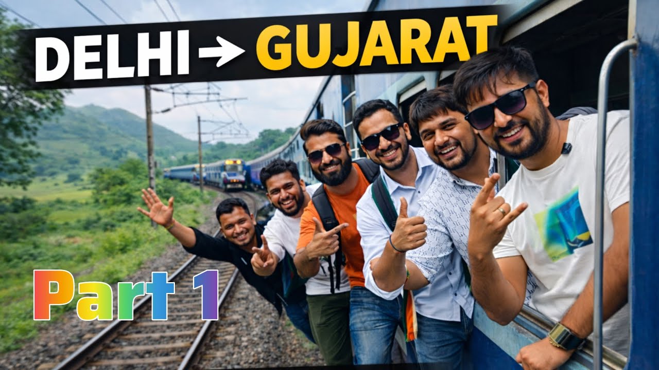Delhi to Gujarat Ekta Nagar 🚆 | Train Journey Vlog | Statue of Unity Trip @Family_Footprintss 