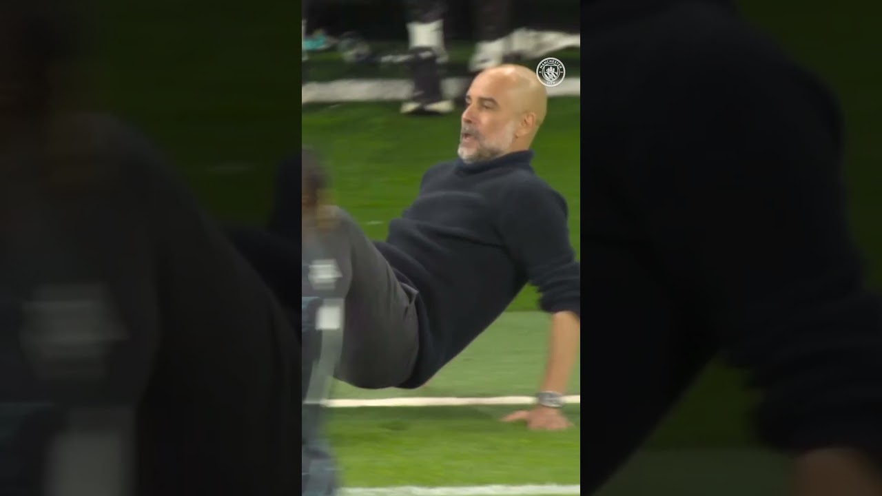 Pep's reaction! 😬 🧤 #mancity #football #goalkeeper #reaction