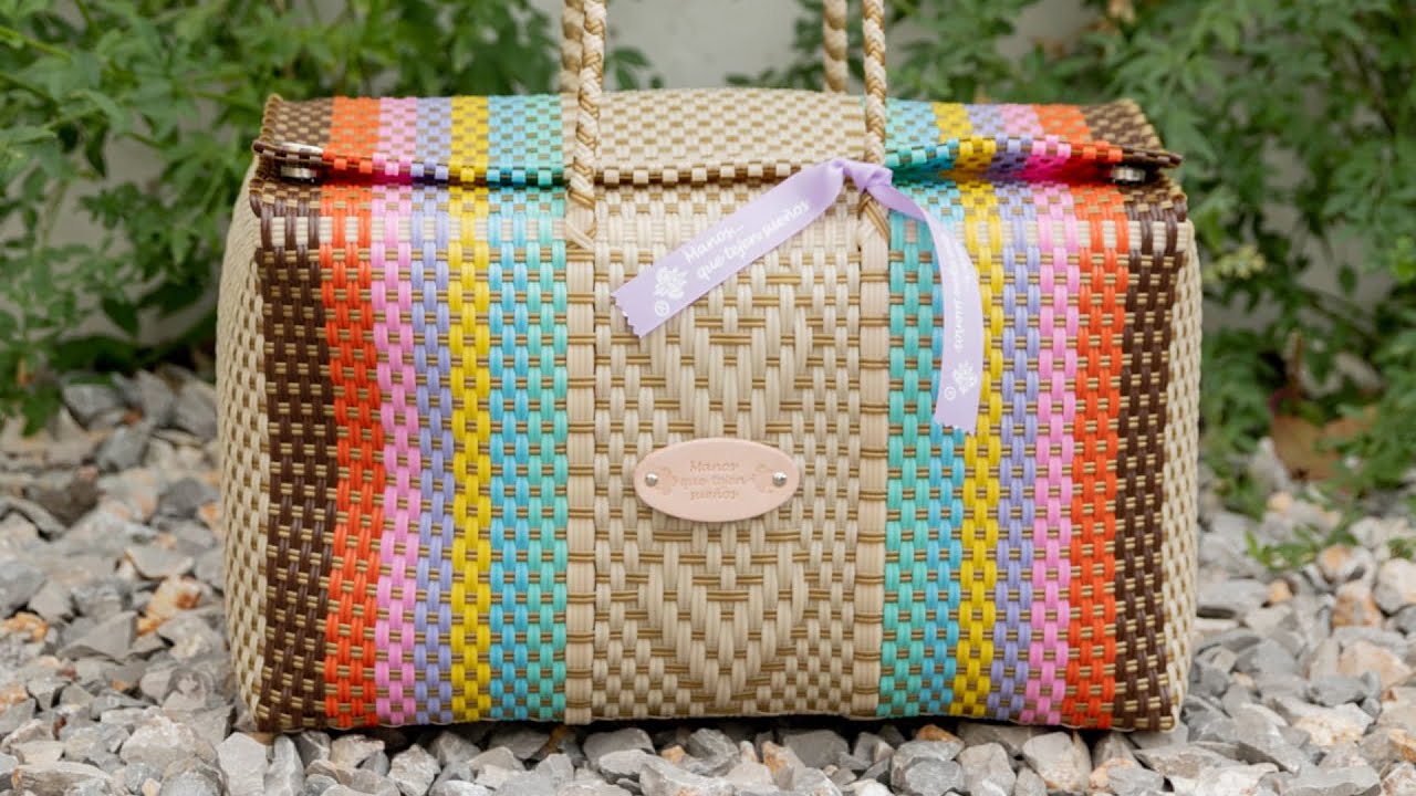 COMO APRENDER A TEJER UNA BOLSA ARTESANAL ❤️Learn to create an artesanal bag.