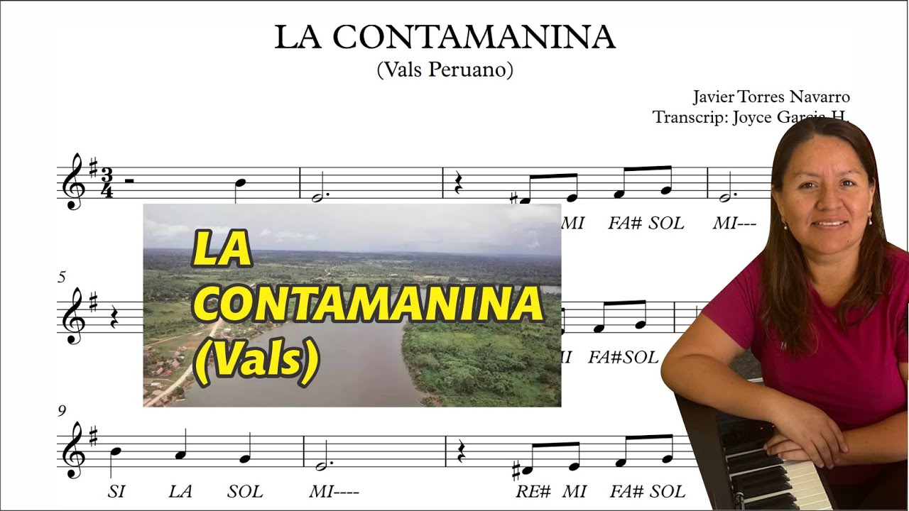 🇵🇪🎵✅🎻La Contamanina - Vals peruano (Partitura en Em)