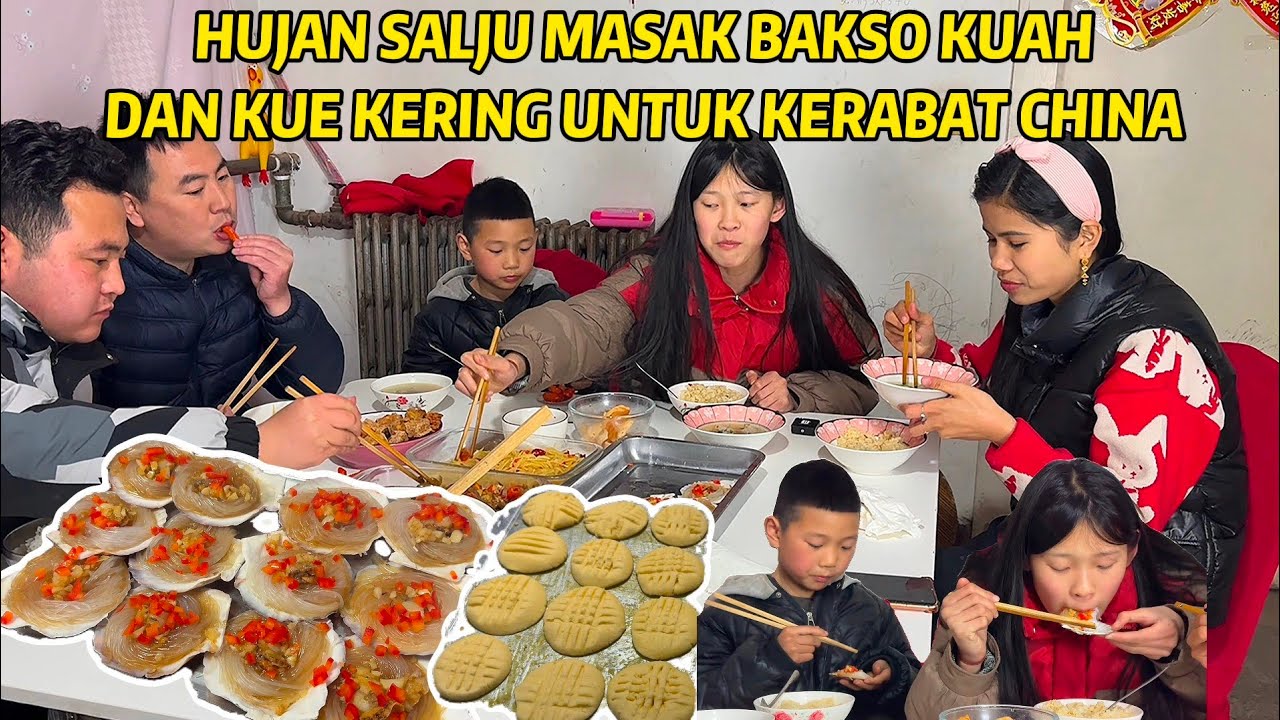 BIKIN KUE KERING, NASI UDUK & BAKSO KUAH UNTUK TAMU SPESIAL YANG DATANG, REAKSI MEREKA SANGAT LUCU