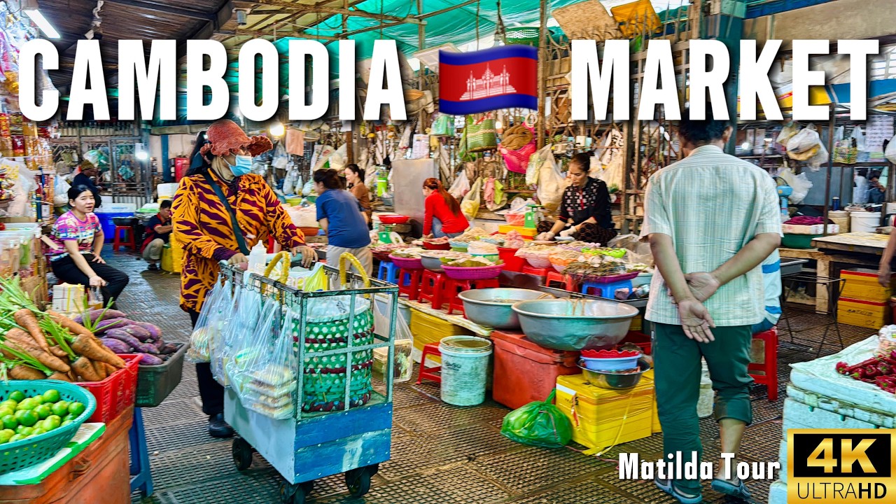 This Market Has EVERYTHING! Phnom Penh Central Market Walkthrough | Cambodia 4K 2025