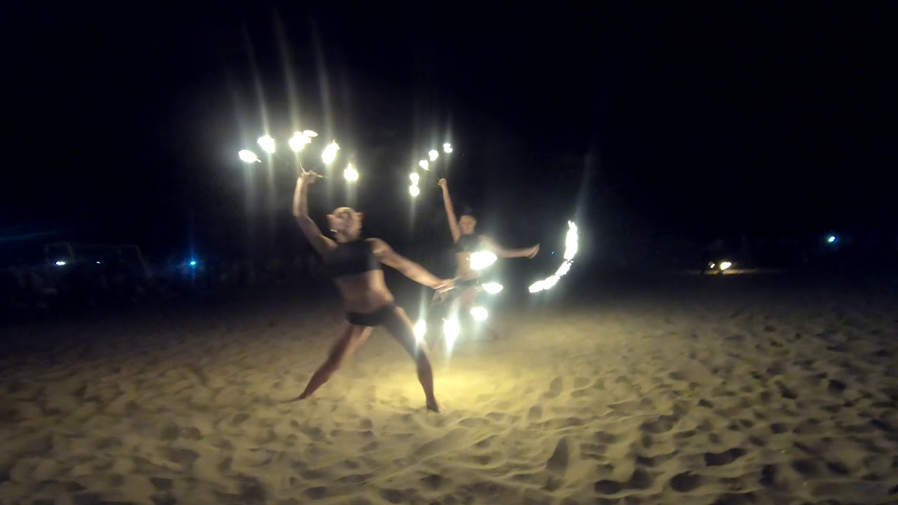 Fire Show at Duni Royal Resort by the Beach Party 2018