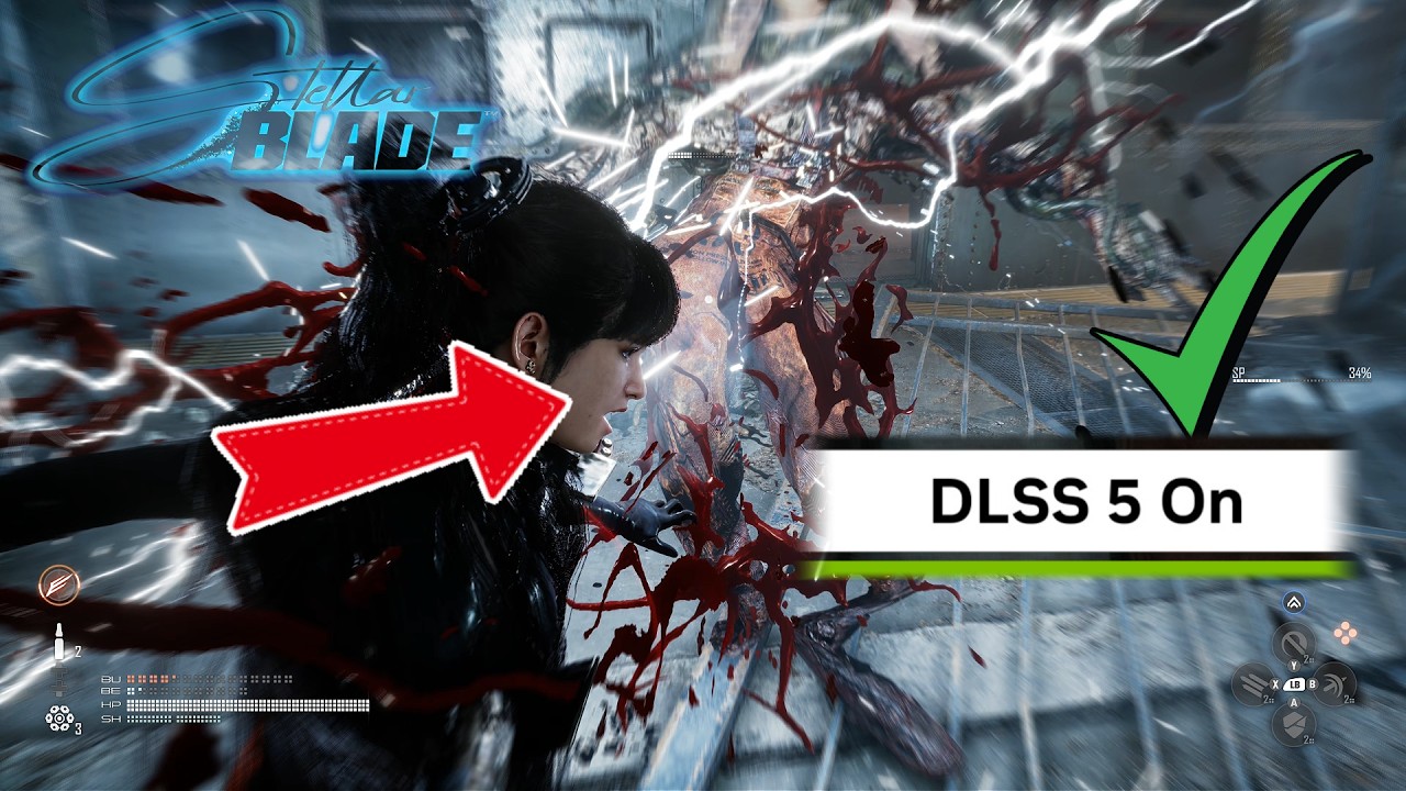 DLSS 5 Neural Rendering in Stellar Blade - Gameplay | OC RTX 5070Ti