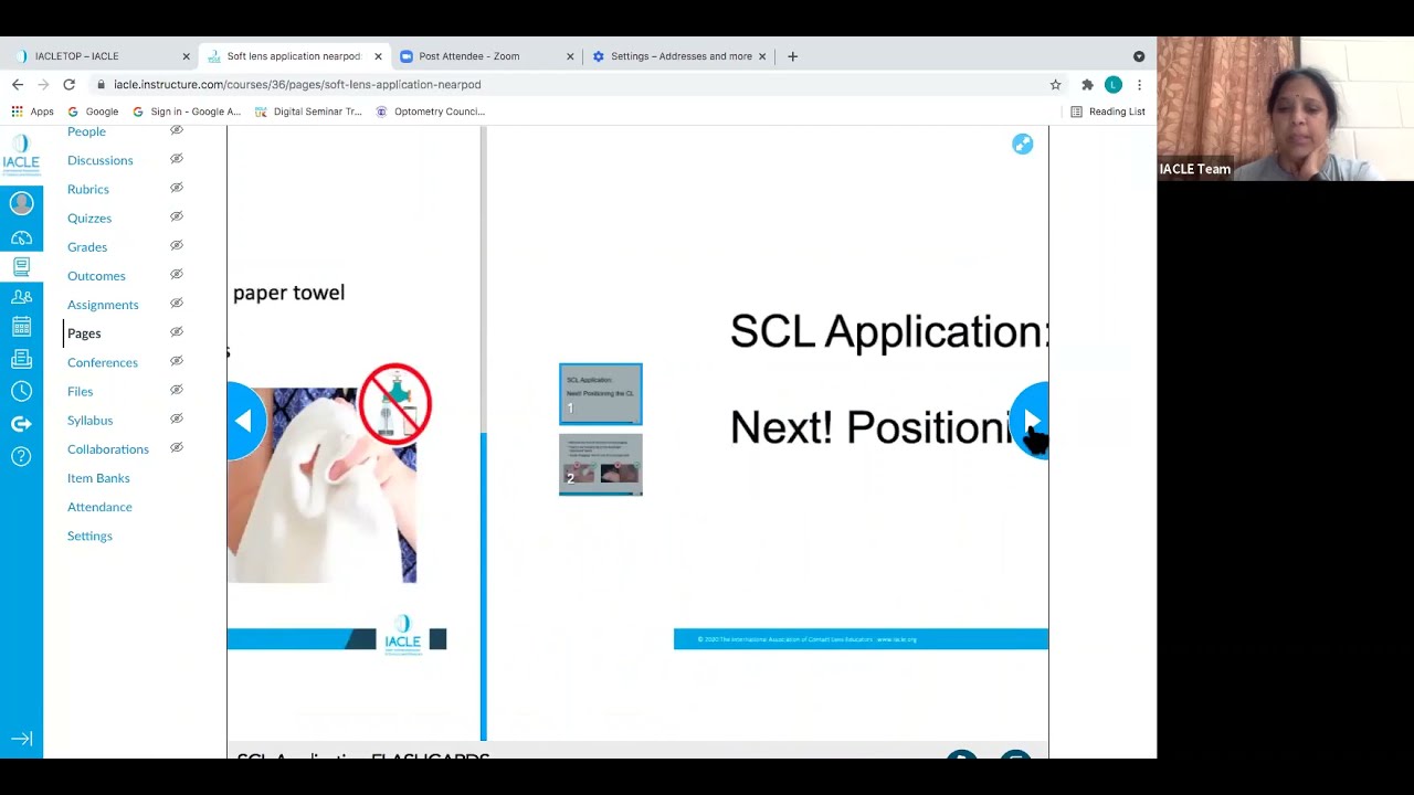 IACLETOP: Student Area explained