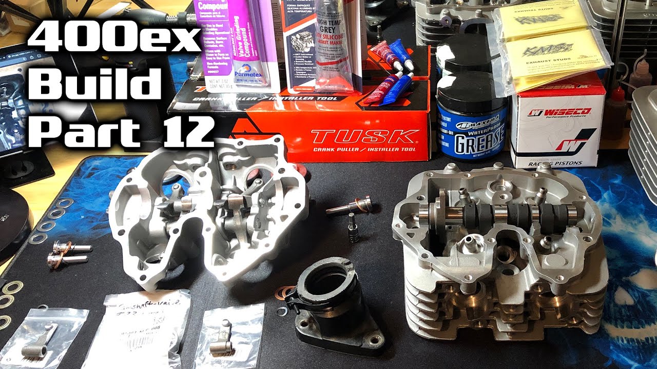 Honda 400ex Build - Part 12 - Motor Top End, Cylinder Head, Valves, Seals, Lapping, Sub-Rocker Arms