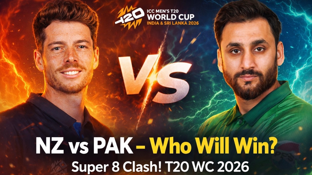 NZ vs PAK Super 8 Clash – Who Will Win? | T20 World Cup 2026