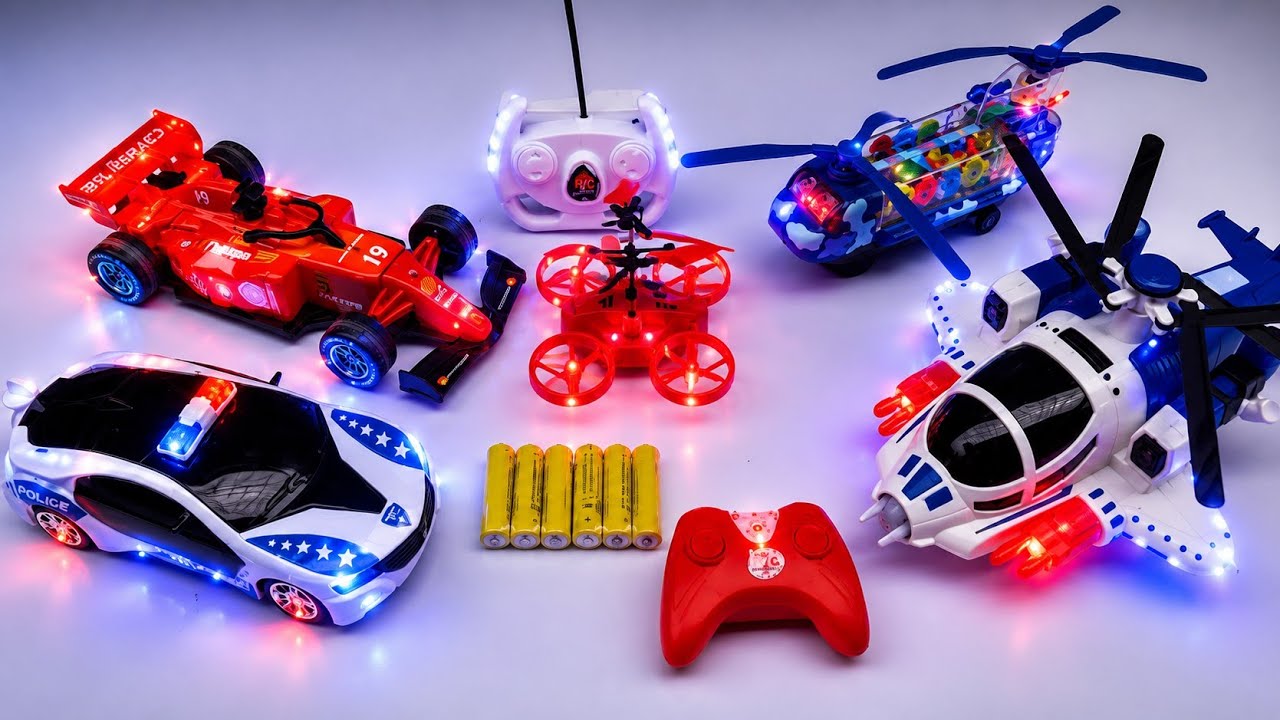 RC Car vs RC Helicopter | LED Remote Control Performance Test & Review