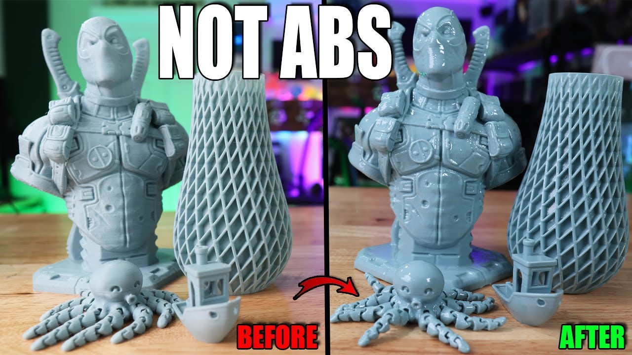 СГЛАЖИВАНИЕ 3D-отпечатков изопропиловым спиртом
