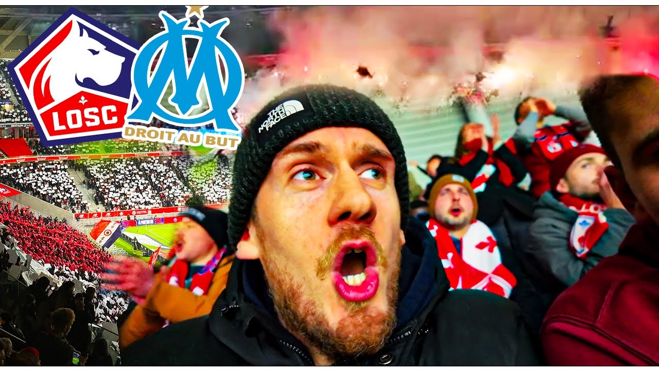 La meilleure ambiance au LOSC cette saison ? 🔥 | Lille &ndash; OM (Tifo & Craquage)