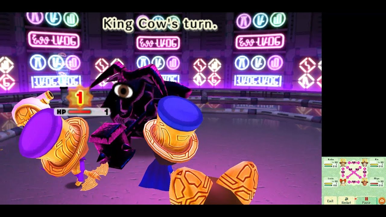Miitopia (3DS) - Tower of Dread: 1 HP Run with Improved A.I. (Mod)