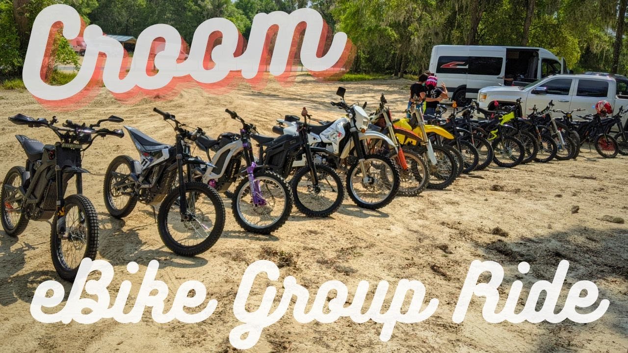 eBike Group Ride at Croom - 20+ Sur Rons, Talarias, RM-E electric dirt bike conversions