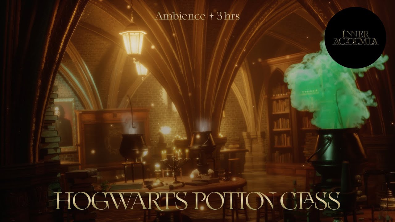 Hogwarts Potion Class ✧.* 3 Hours Harry Potter Ambience ✧.* Focus, Study, Creativity 🔮