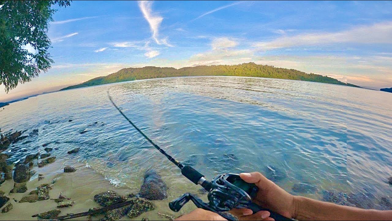 Strike di Pantai yang Sangat Cetek ! - Casting Landbased Penang