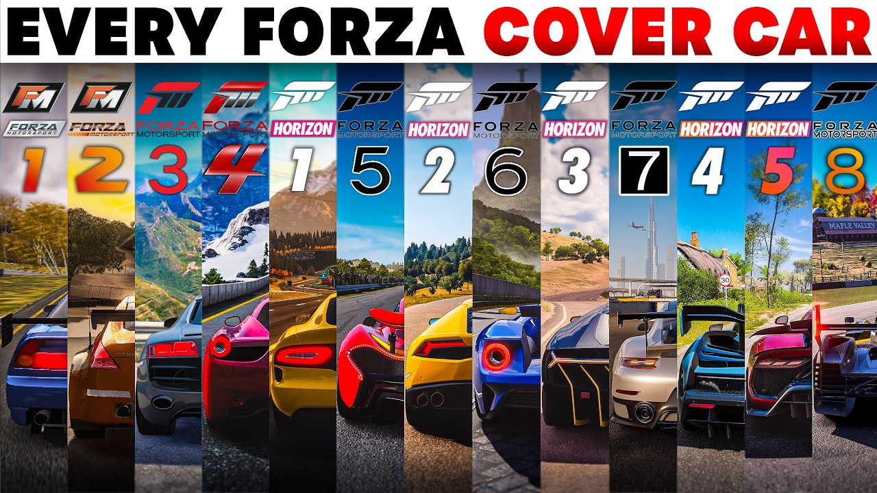 The Evolution of Every Forza Cover Car | How have the Cover Cars Evolved over the past 20 years?
