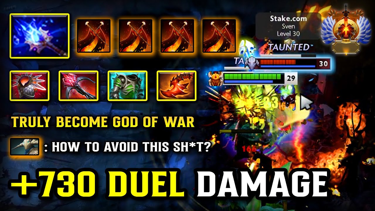 WTF 720 DUEL DAMAGE OFFLANE GOD Legion Commander | Non-stop Duel Victory Against Sven 7.39b DOTA 2