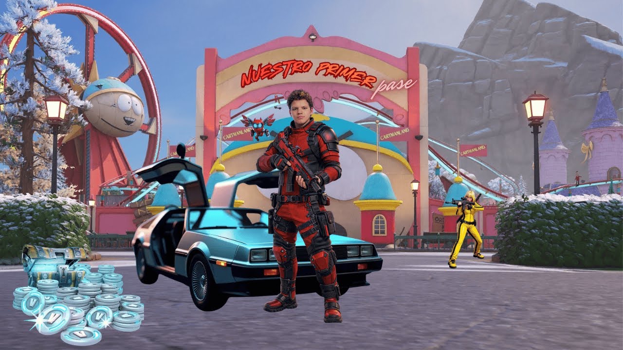 mi primera ves comprando un pase de batalla en fortnite (JUGAMOS CON TODOS LOS SKIN yo soy murakami