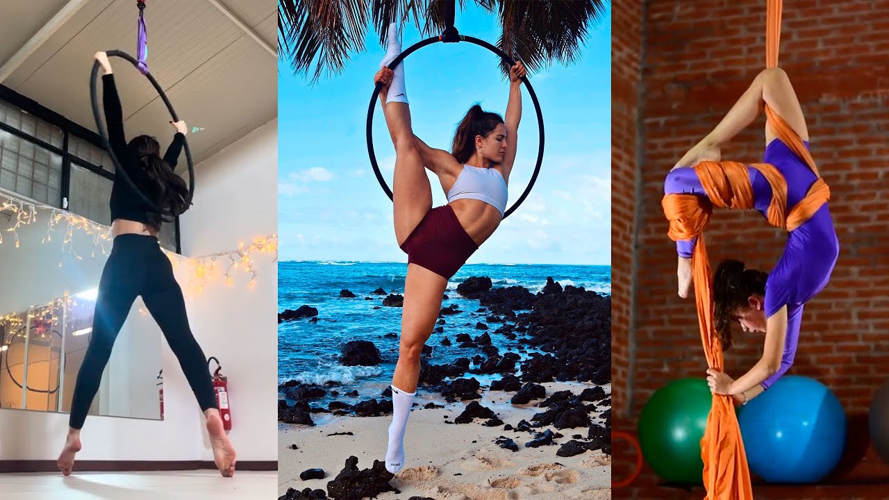 Most Impressive Aerial Gymnastics Skills Compilation 2024 