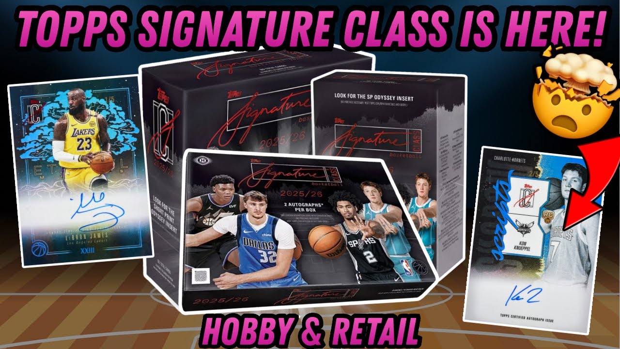 Я открыл НОВЫЕ карточки Topps Signature Class Basketball&hellip; 👀🔥