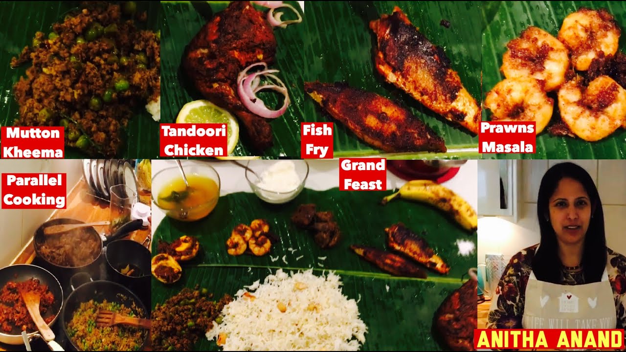 அசத்தலான அசைவ விருந்து | Non veg virundhu |  Non Vegetarian Grand Meals | Tamil vlog Anitha Anand