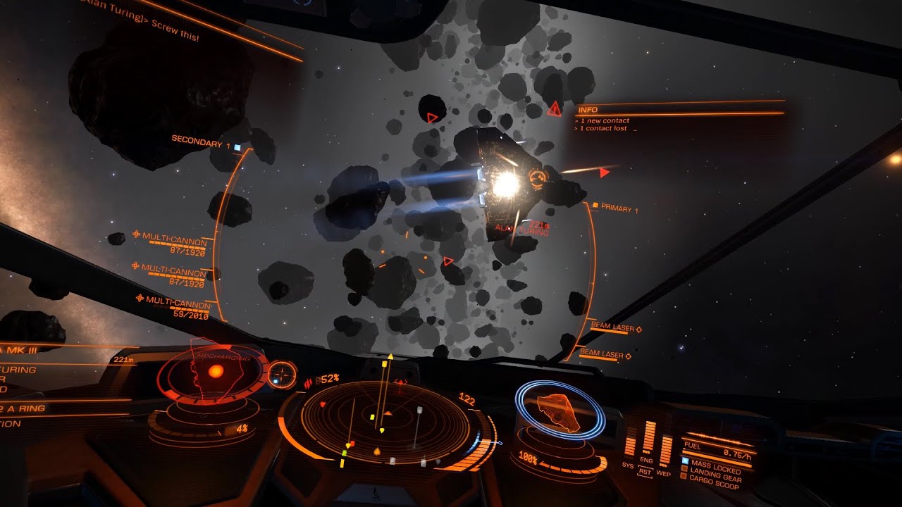 Elite: Dangerous Weapons Test - Multicannon C2x3