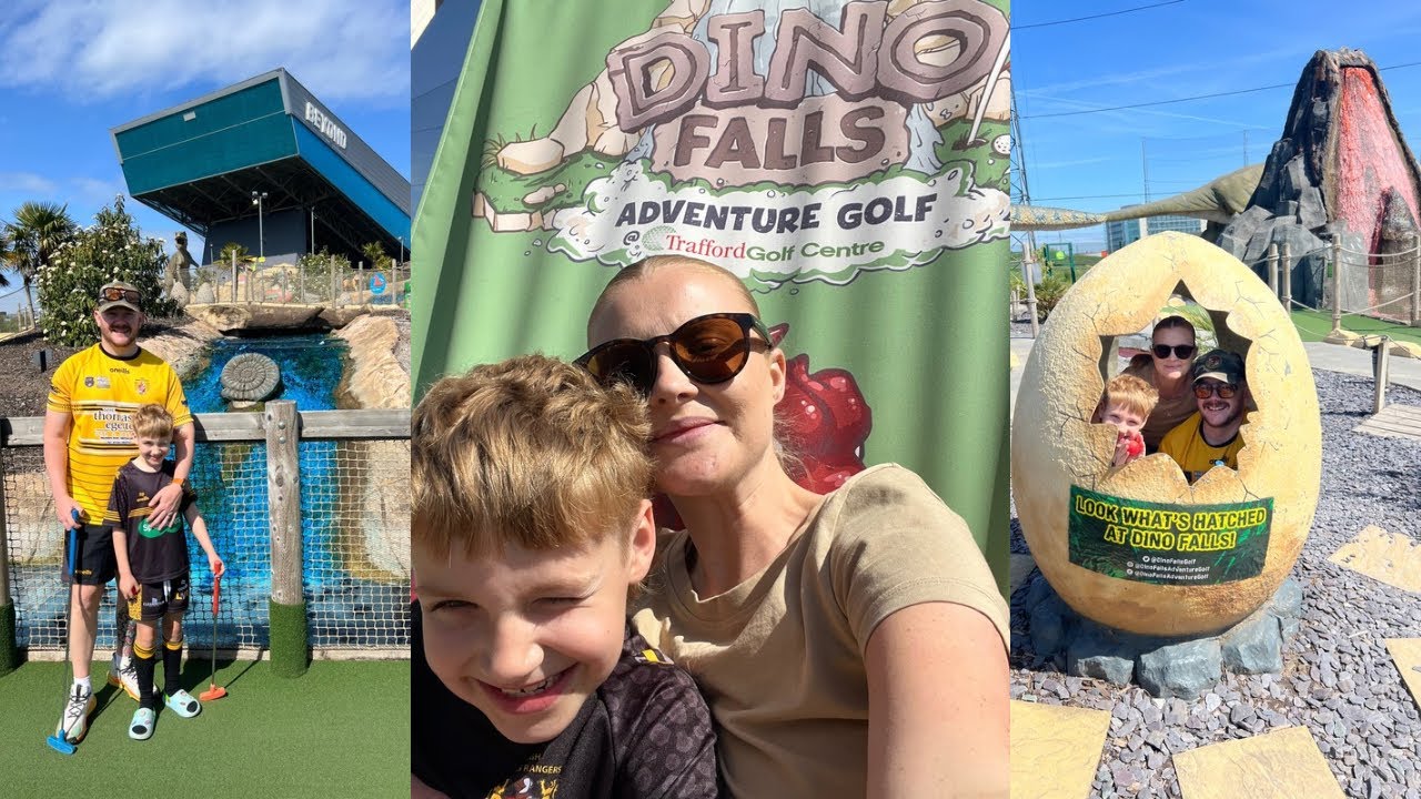 DINO FALLS | Adventure Golf📍Manchester, Trafford Park