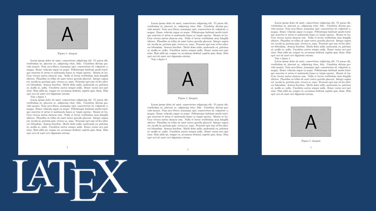 Como posicionar figuras no LaTeX