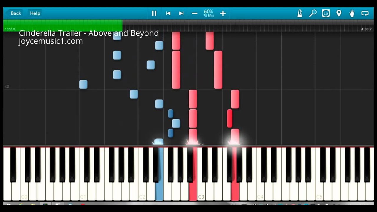 Cinderella Trailer Music - Audiomachine - Above and Beyond Tutorial (60% speed)